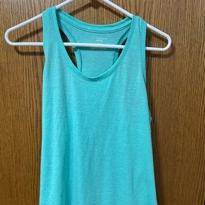 Racer back teal tank top